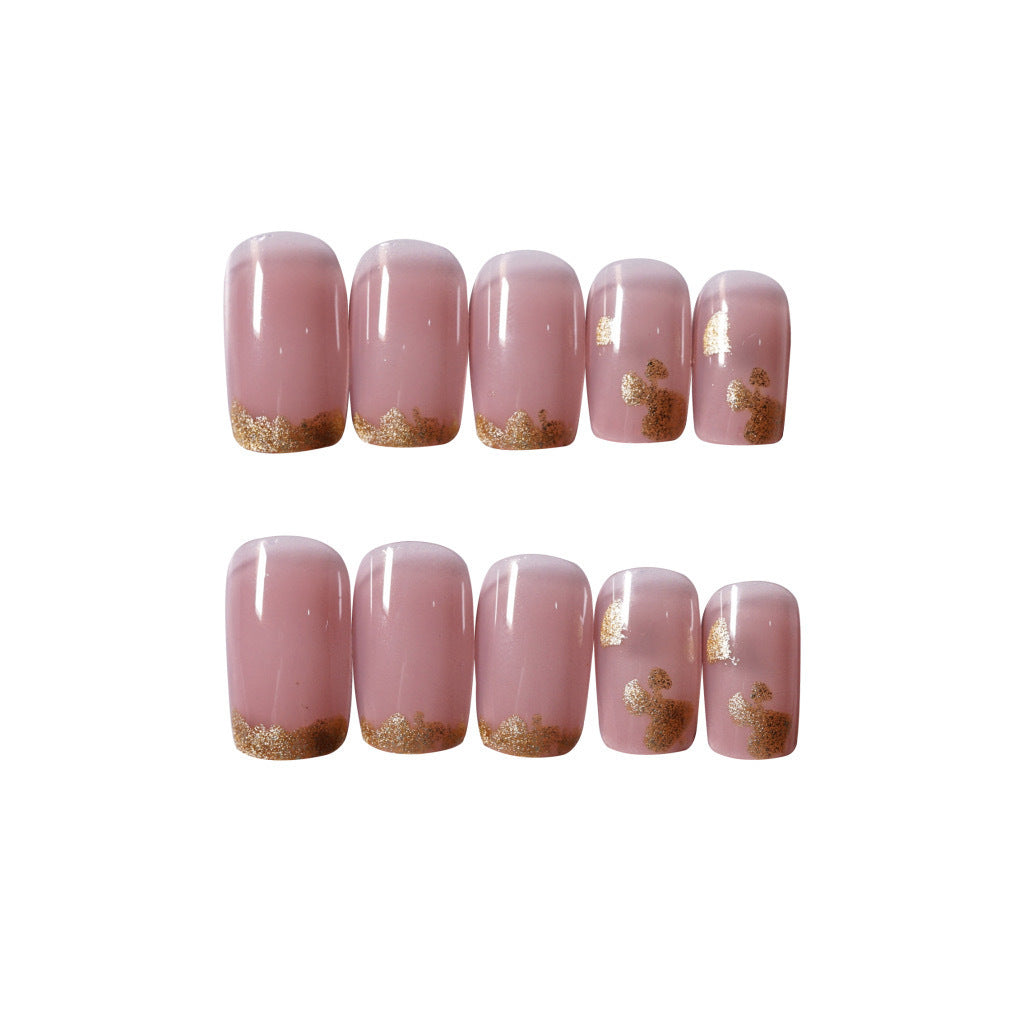 Nail manicure pieces, removable French fake nails, wearable nail pieces, manicure nail patches