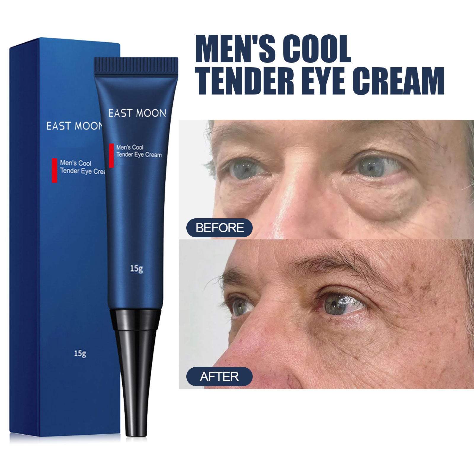 Men's Retinol Eye Cream Firming Eye Bags Dilutes Dark Circles Fine Lines Moisturizing Eye Cream