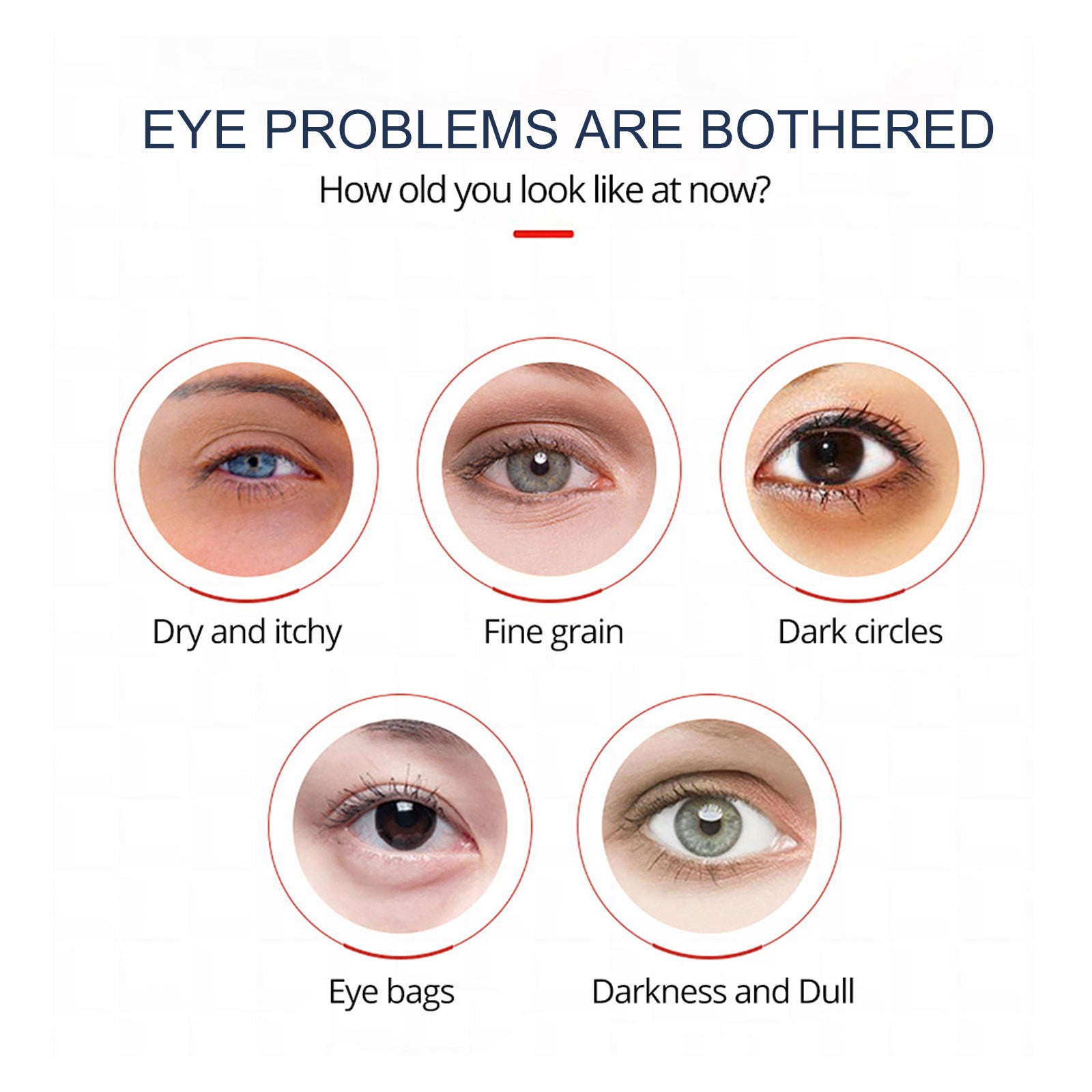 Men's Retinol Eye Cream Firming Eye Bags Dilutes Dark Circles Fine Lines Moisturizing Eye Cream
