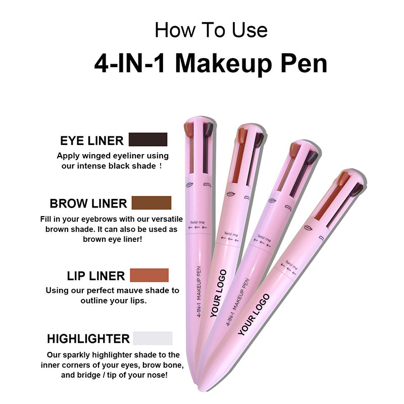 4 in 1 makeup pen 4in1 makeup pen 4 colors 4 colors 4 in 1 eyebrow pencil lip line highlight eyeliner