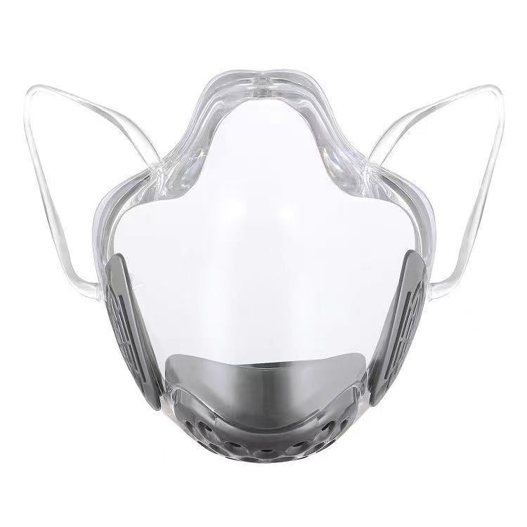 Anti-fog lip mask transparent PC protective mask anti-splash isolation mask non-fog transparent mask