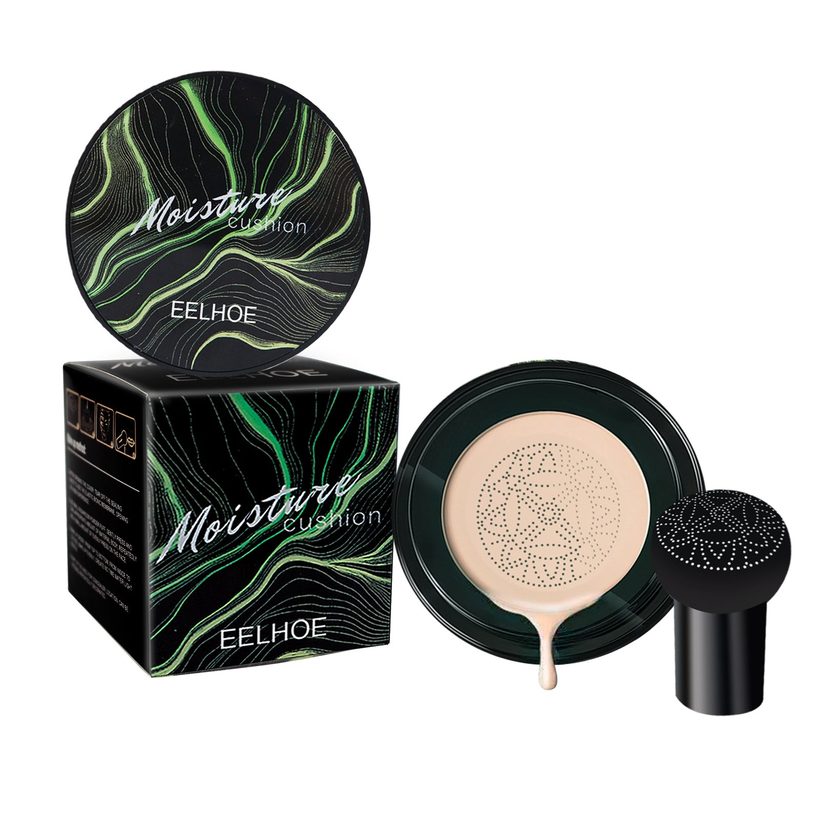 EELHOE Makeup Foundation BB Cream Mushroom Air Cushion Covers Facial Defects Natural Nude Makeup Foundation