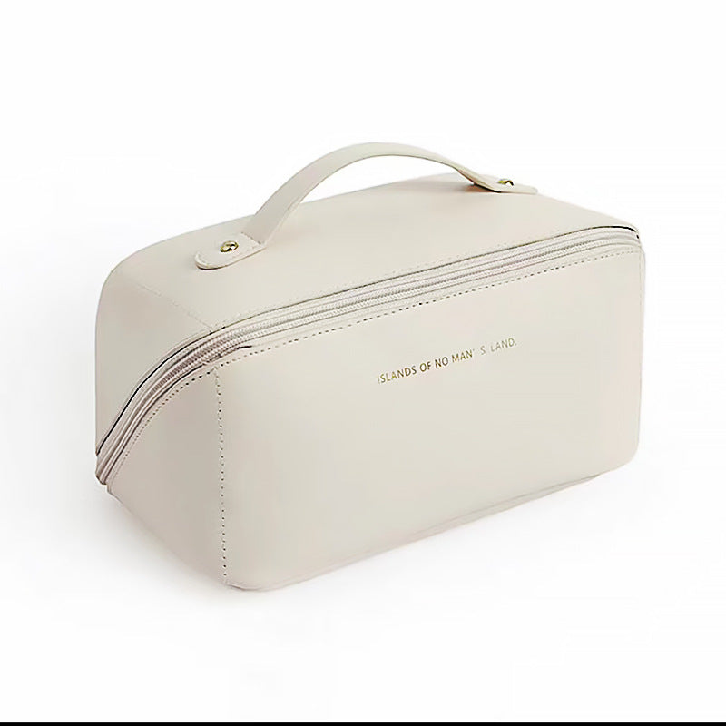 large-capacity cosmetic bag new portable travel wash bag PU cosmetic storage bag