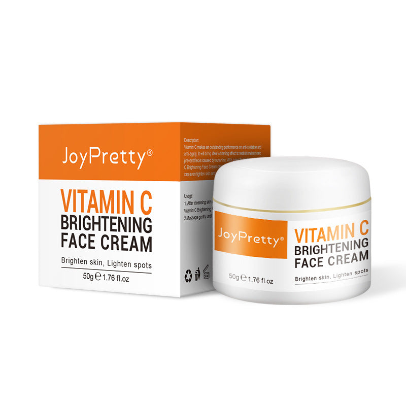 Cream Vitamin C Set Vitamin C Cream Brightening Set Box Hydrating Moisturizing 5-Piece Facial Skin Care Set Spot