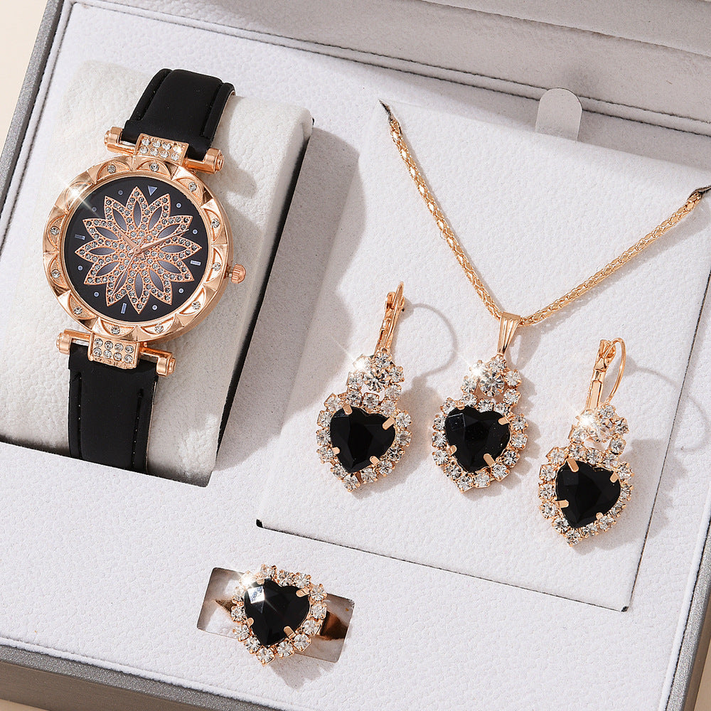 Jewelry Watch Bracelet Set Hot Selling Women's Watch Fashion Women's Watch Gift Versatile Quartz Watch