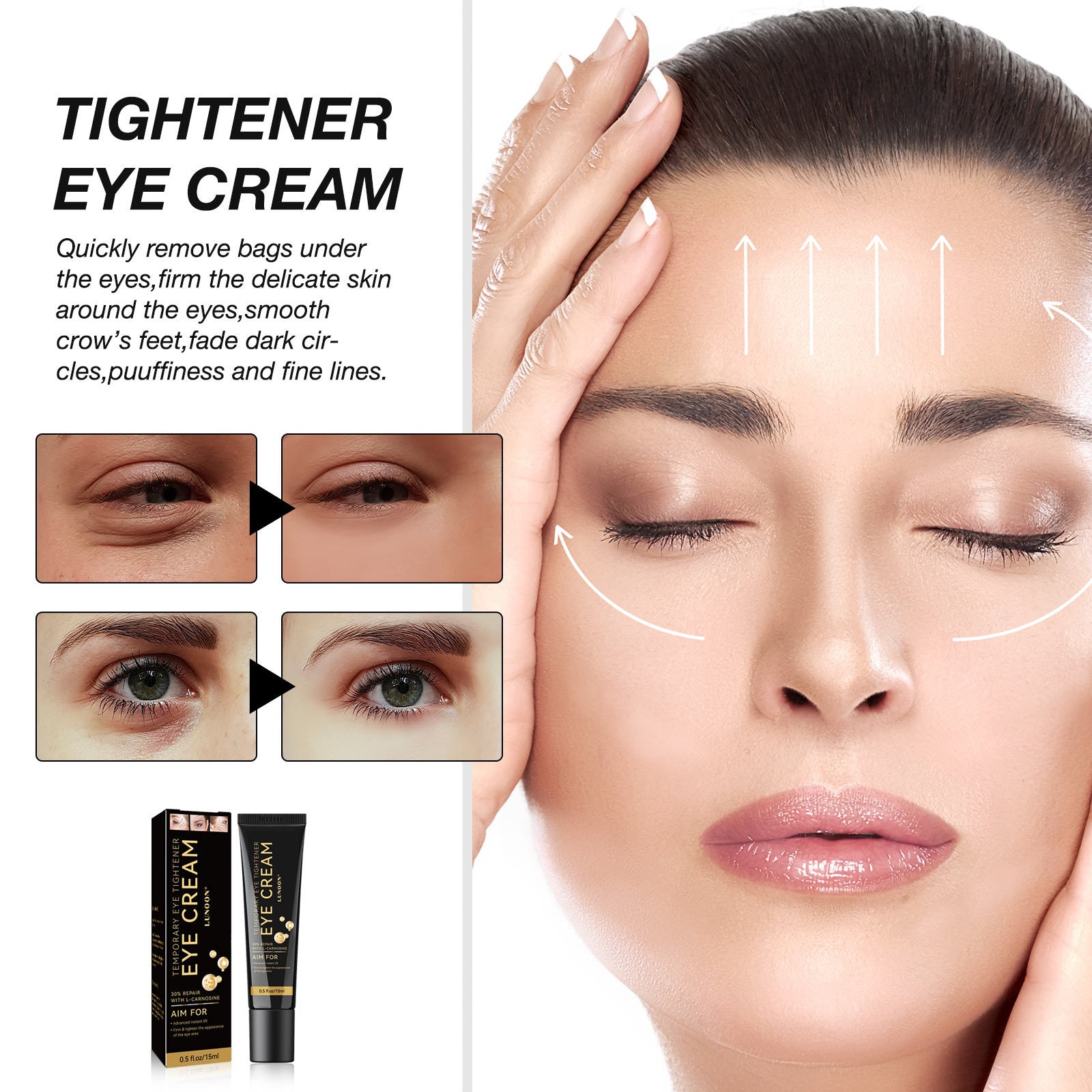 Natural Firming Eye Cream Moisturizing Moisturizing Dilutes Wrinkles Dark Circles Improves Eye Dullness Multi-effect Eye Cream New