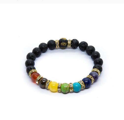 7 Chakra Yoga Fitness Meditation Proverbs Bracelet Women Natural Stone Crystal Bracelet unisex