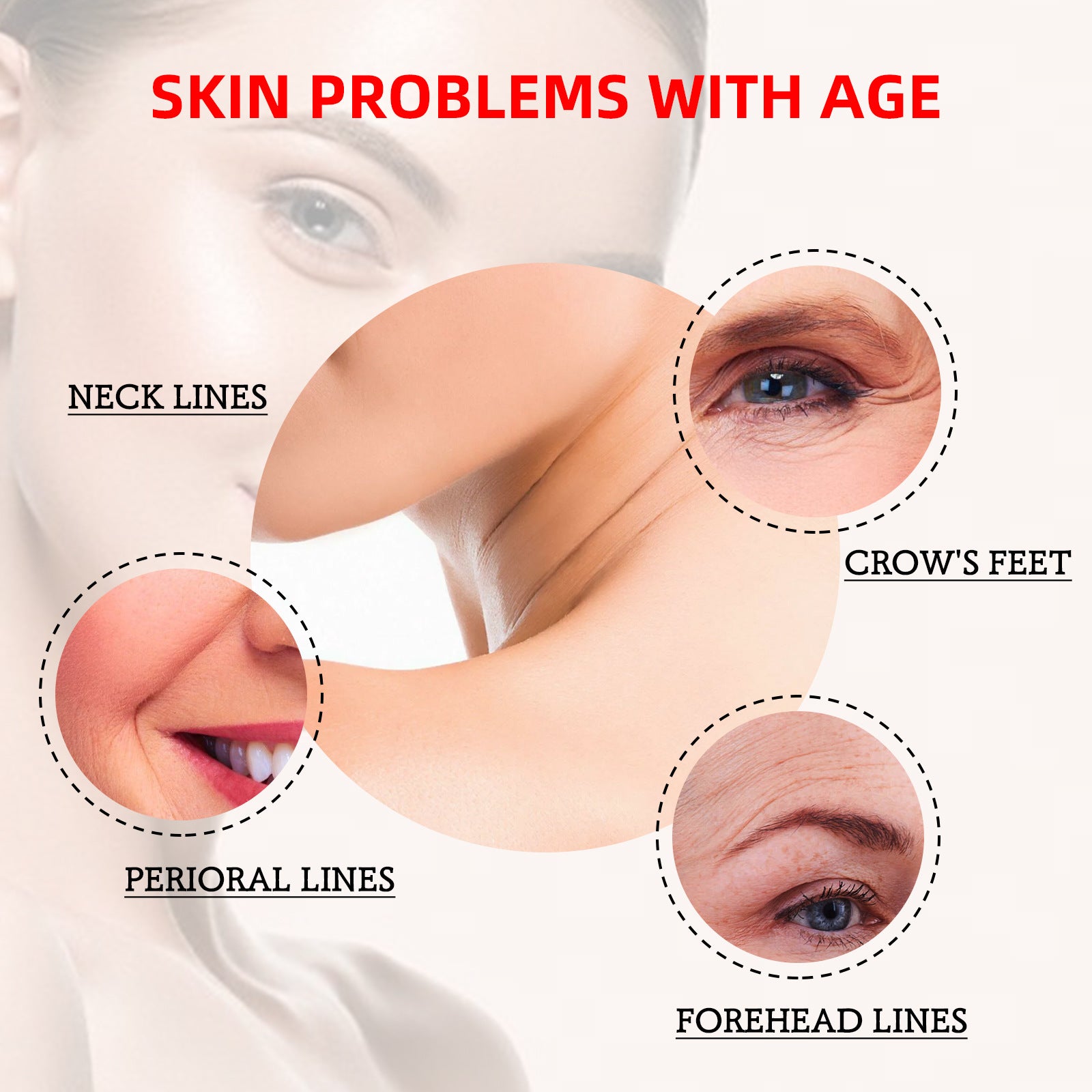 Natural cream Instant Anti-Wrinkle Cream Firming and Lifting Fine Lines and Law Lines Repairing Dry and Dehydrated Skin