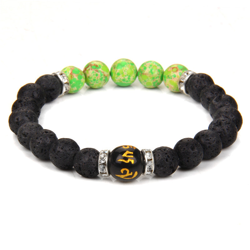 7 Chakra Yoga Fitness Meditation Proverbs Bracelet Women Natural Stone Crystal Bracelet unisex