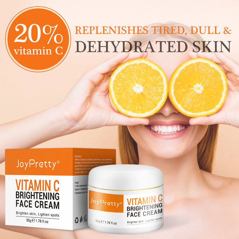 Cream Vitamin C Set Vitamin C Cream Brightening Set Box Hydrating Moisturizing 5-Piece Facial Skin Care Set Spot