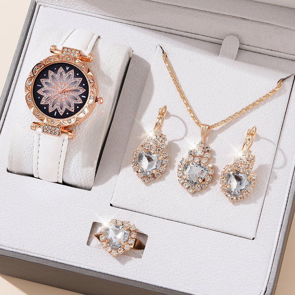 Jewelry Watch Bracelet Set Hot Selling Women's Watch Fashion Women's Watch Gift Versatile Quartz Watch
