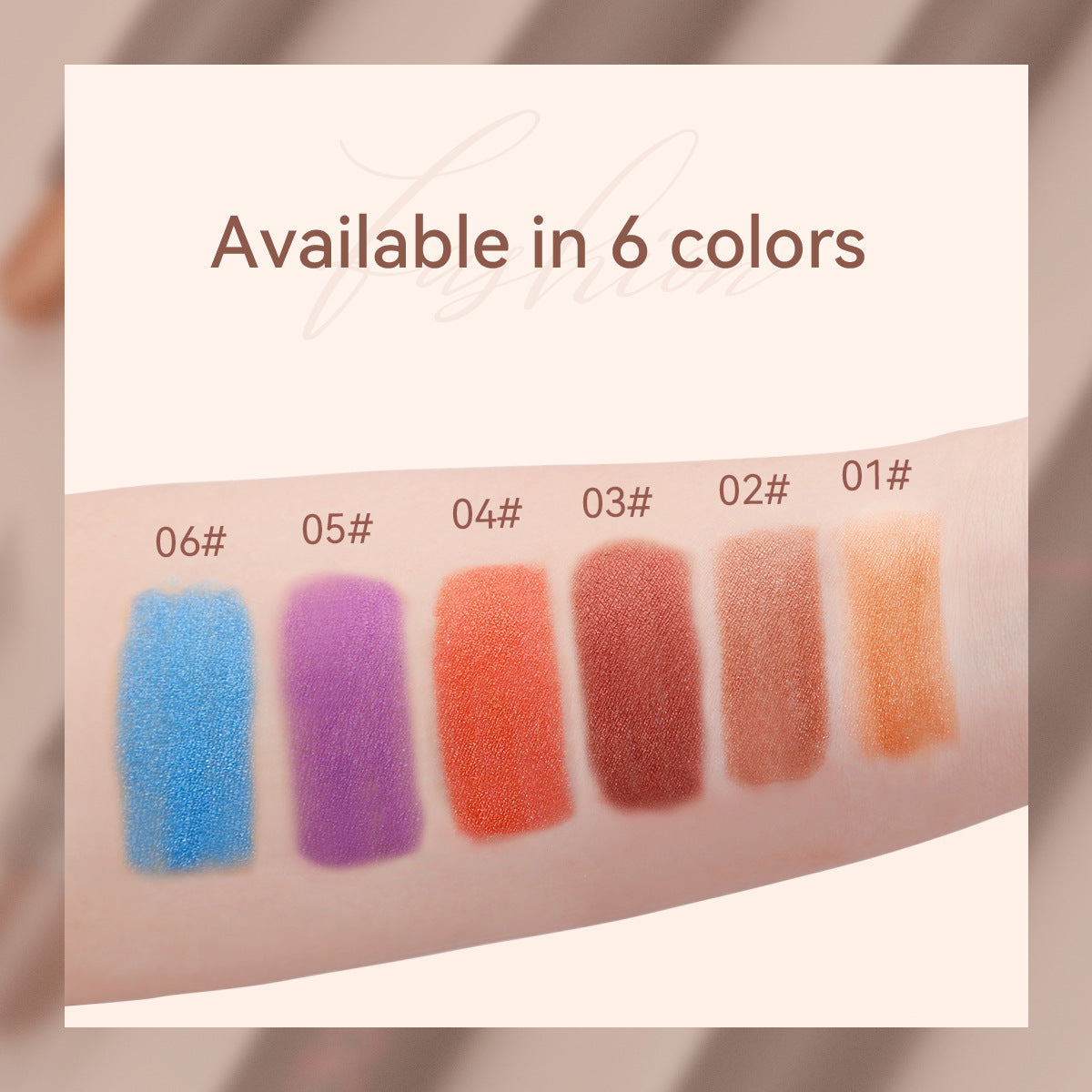 Lazy eye shadow stick double-headed rotatable with brush head not easy to smudge colored soft waxy pearlescent eye shadow