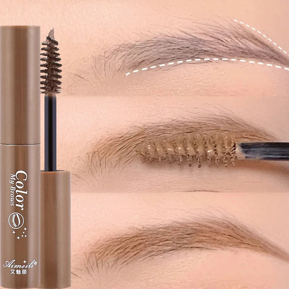 Waterproof Natural Liquid Dyeing Eyebrow Cream Long Lasting Black Brown Tint Eyebrow Beauty