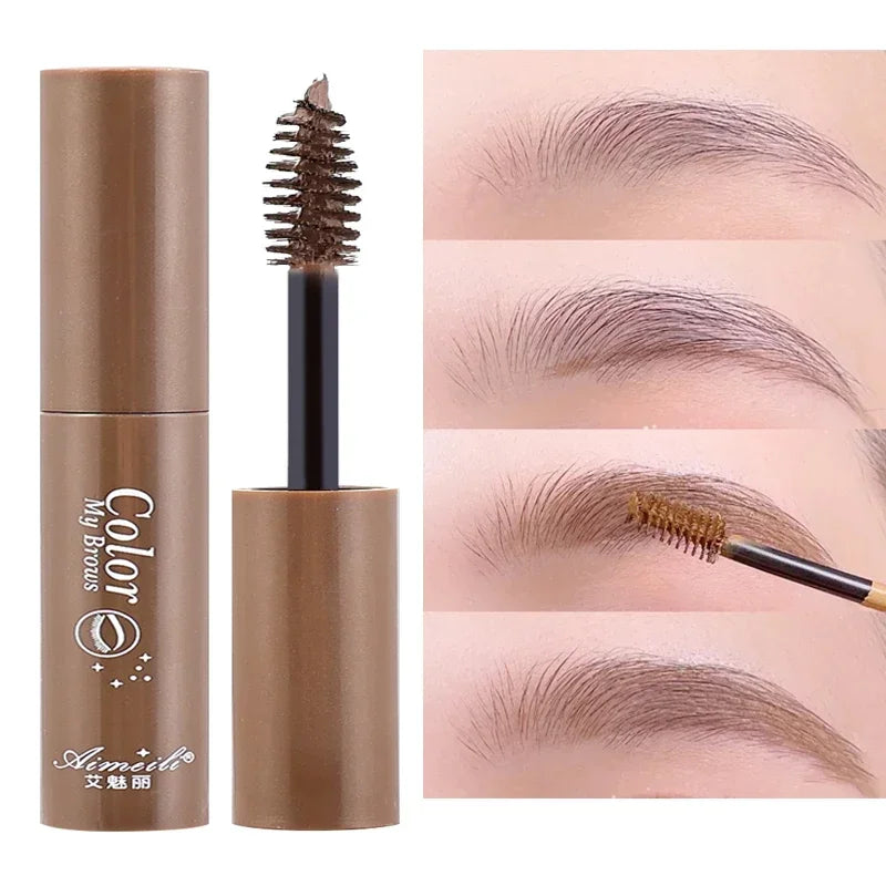 Waterproof Natural Liquid Dyeing Eyebrow Cream Long Lasting Black Brown Tint Eyebrow Beauty