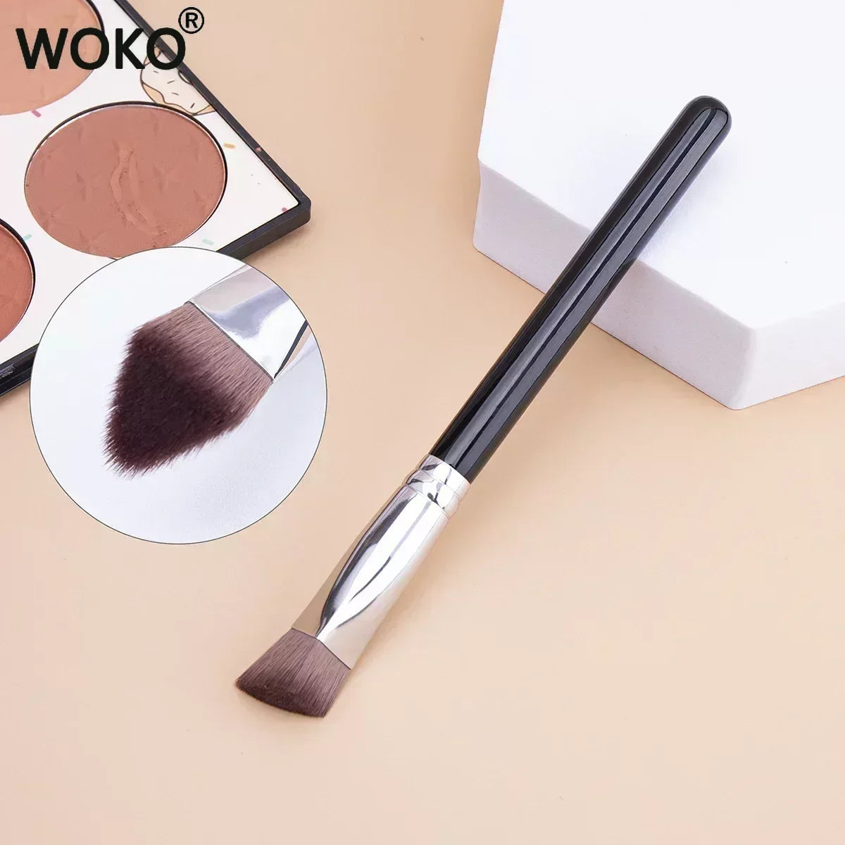 Angled Brush Face Contour Foundation Concealer Brush Triangle shape Brushes