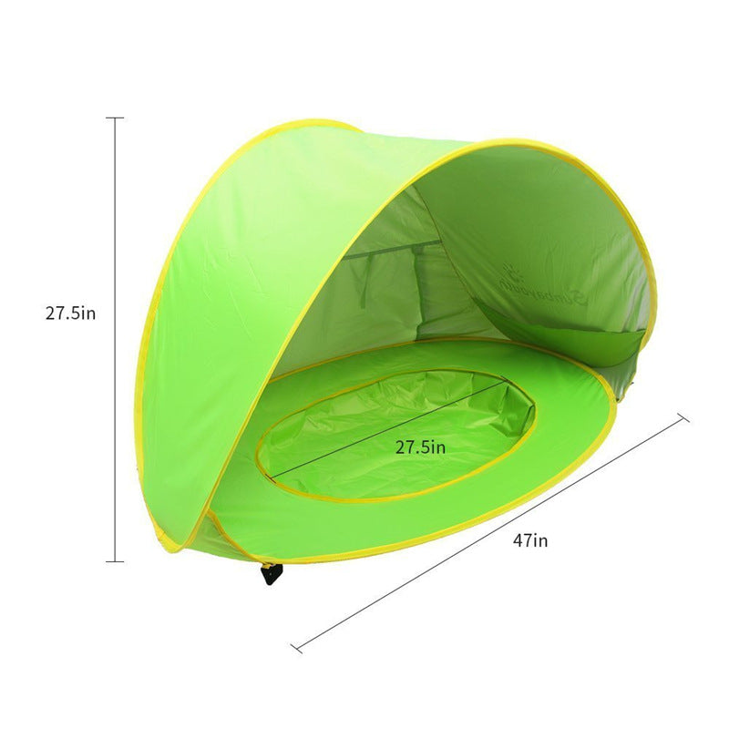 Processing custom beach tent LOGO printing tent sunscreen number UV50+ waterproof polyester children's pool tent