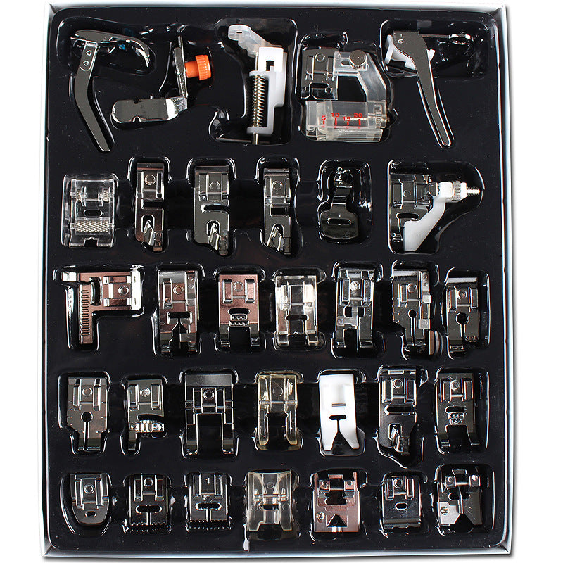Household multifunctional sewing accessories 32 pieces 42 pieces 48 pieces 52 pieces 62 pieces 72 presser foot set sewing machine presser foot