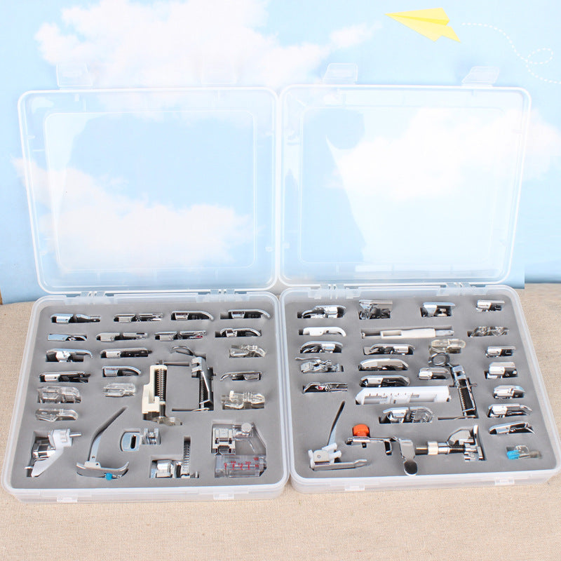 Household multifunctional sewing accessories 32 pieces 42 pieces 48 pieces 52 pieces 62 pieces 72 presser foot set sewing machine presser foot
