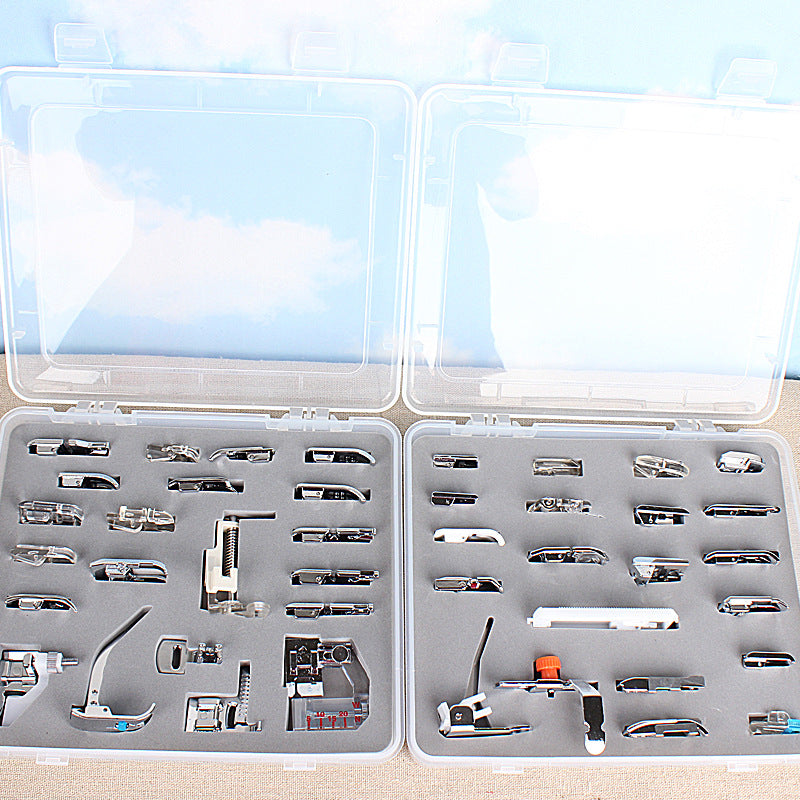 Household multifunctional sewing accessories 32 pieces 42 pieces 48 pieces 52 pieces 62 pieces 72 presser foot set sewing machine presser foot