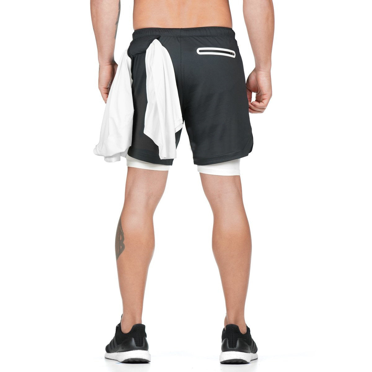 CB hot sale men's sports shorts light board double-layer running outdoor fitness training marathon quick-drying five-point pants
