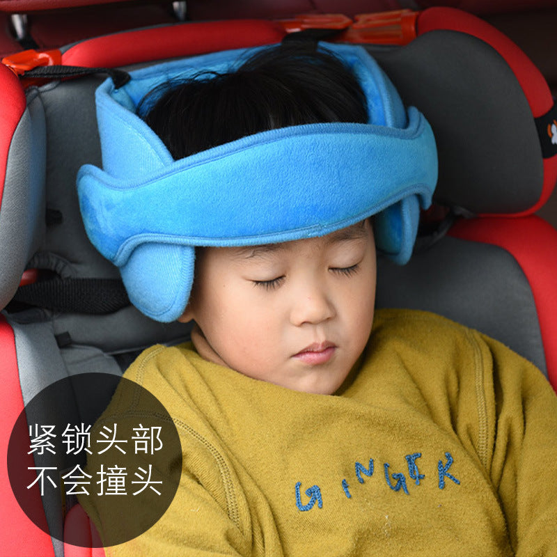 Child car seat sleeping anti-eccentric head holder neck strap baby baby head fixing belt artifact