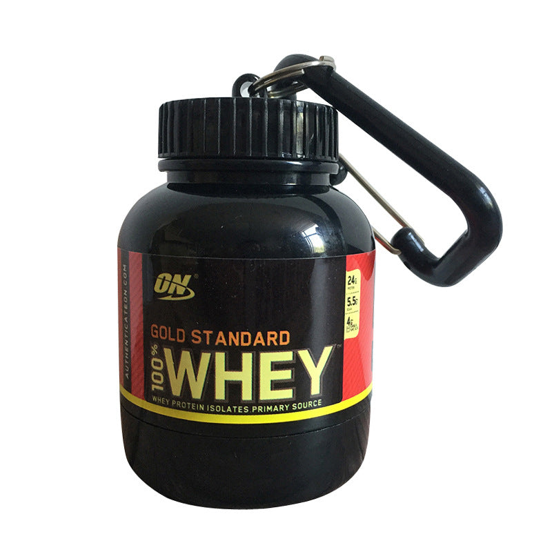 New Products Creative New Products Protein Powder Box Portable Medicine Powder Bottle Carabiner Bucket Powder Box