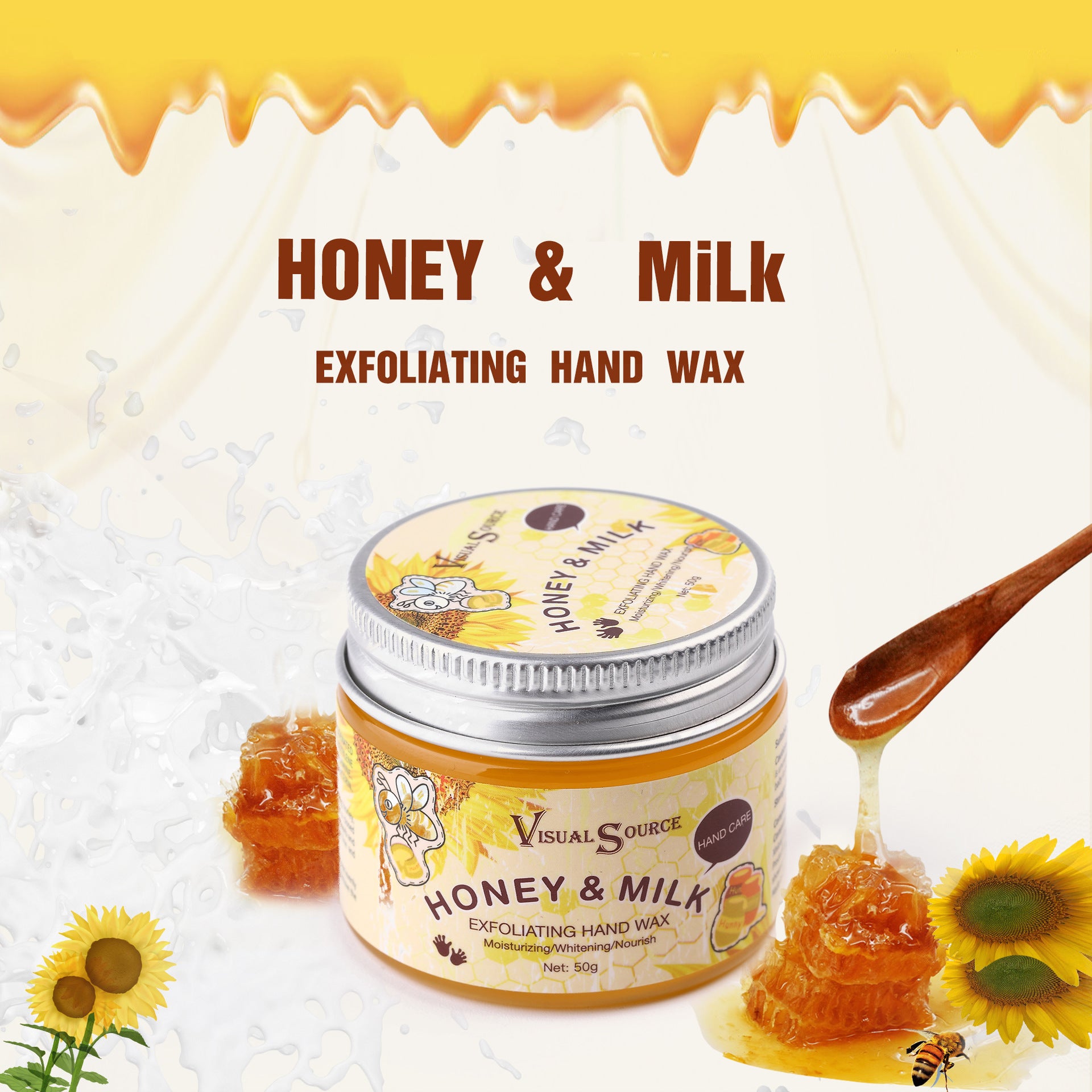 Milk honey hand wax hand mask bee hand wax hand mask hand wax milk hand only export