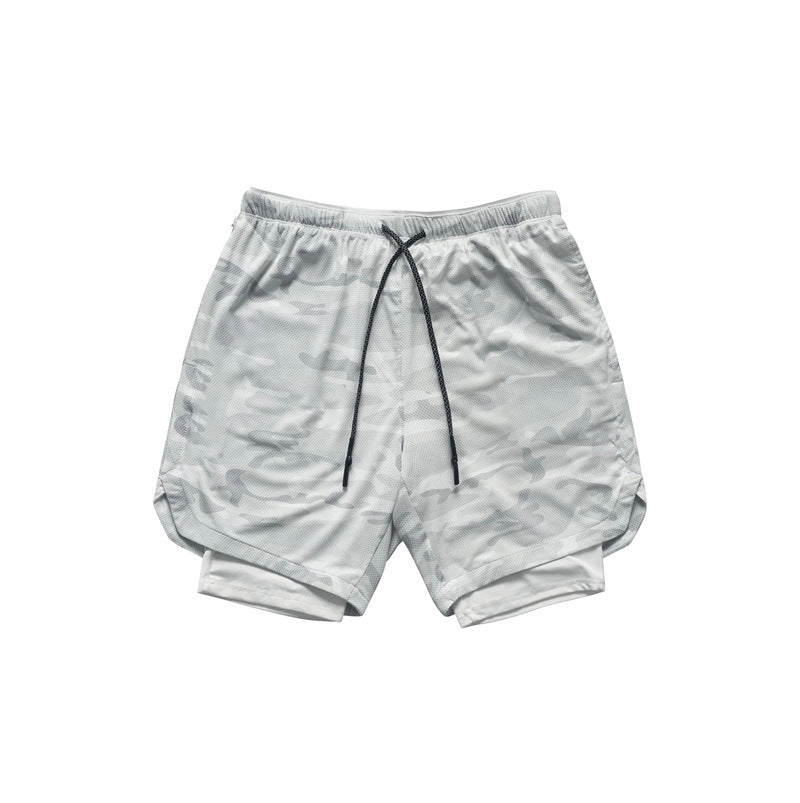 CB hot sale men's sports shorts light board double-layer running outdoor fitness training marathon quick-drying five-point pants