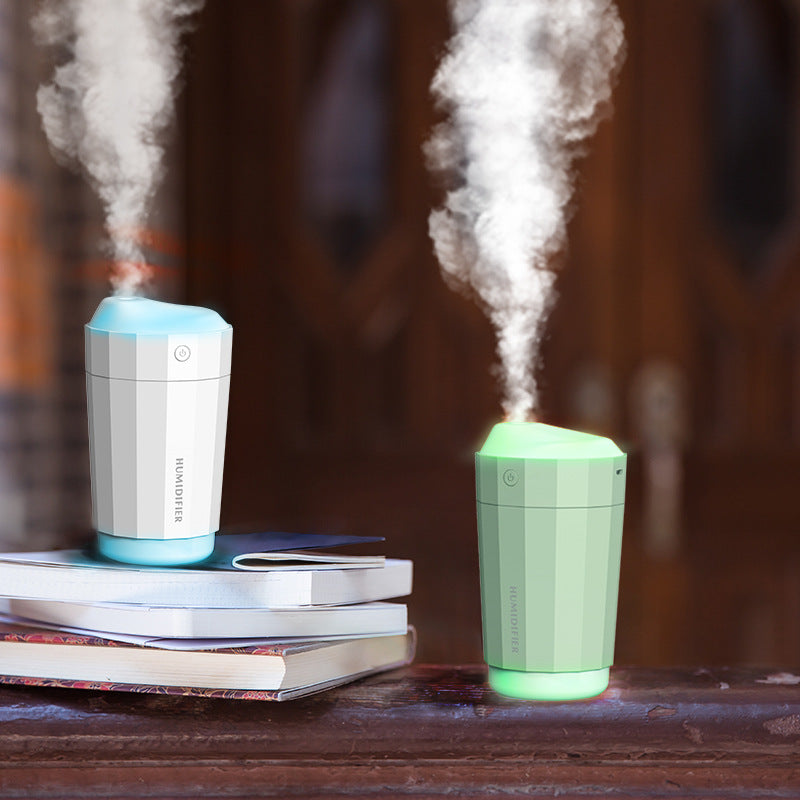 Volcano humidifier USB mute essential oil aromatherapy locomotive air purifier household sprayer water replenishment instrument