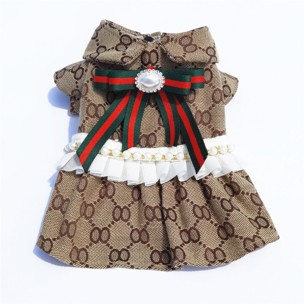 Original small fragrance pet clothes Teddy Bichon bullfight cat skirt shirt pet supplies factory wholesale