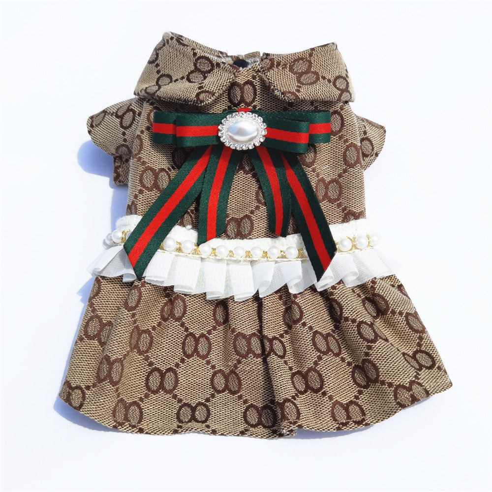 Original small fragrance pet clothes Teddy Bichon bullfight cat skirt shirt pet supplies factory wholesale