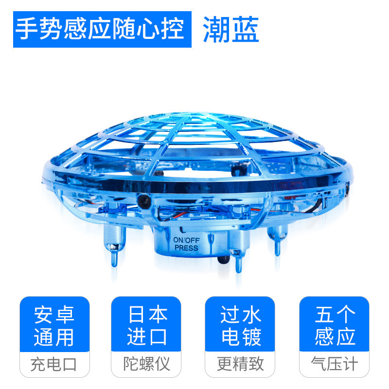 Mini Helicopter UFO RC Drone Infraed Hand Sensing Aircraft Electronic Model Quadcopter flayaball Small drohne Toys For Children