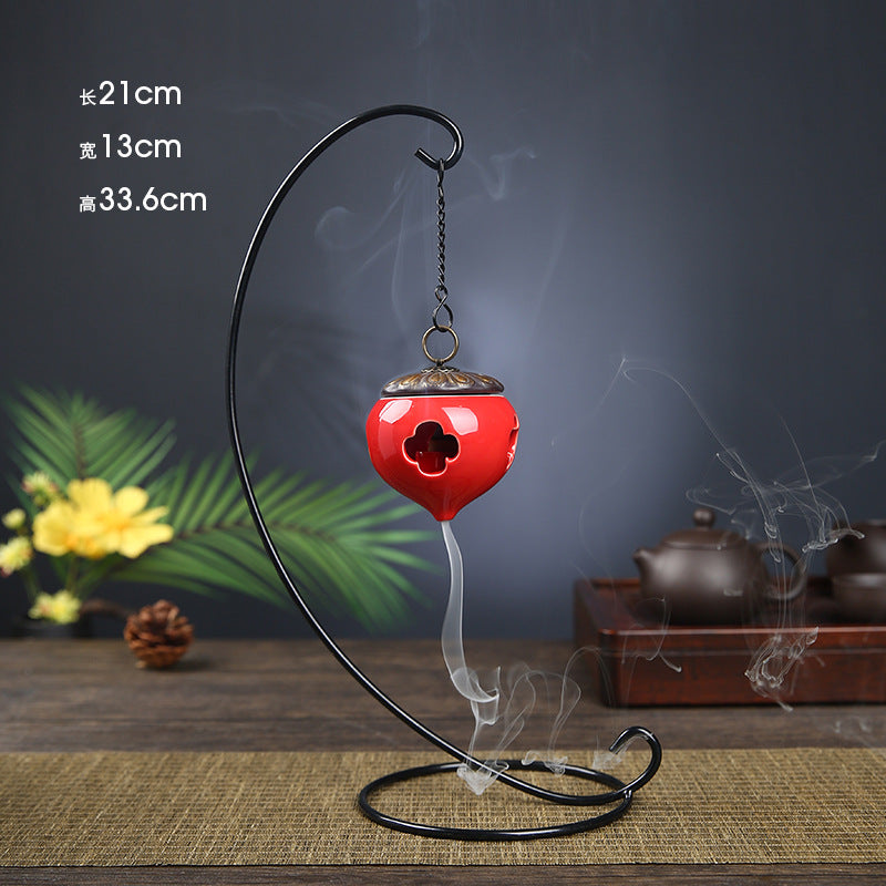 Hanging ball hanging antique backflow incense burner creative agarwood sandalwood home Zen incense sachet aromatherapy stove decorative ornaments