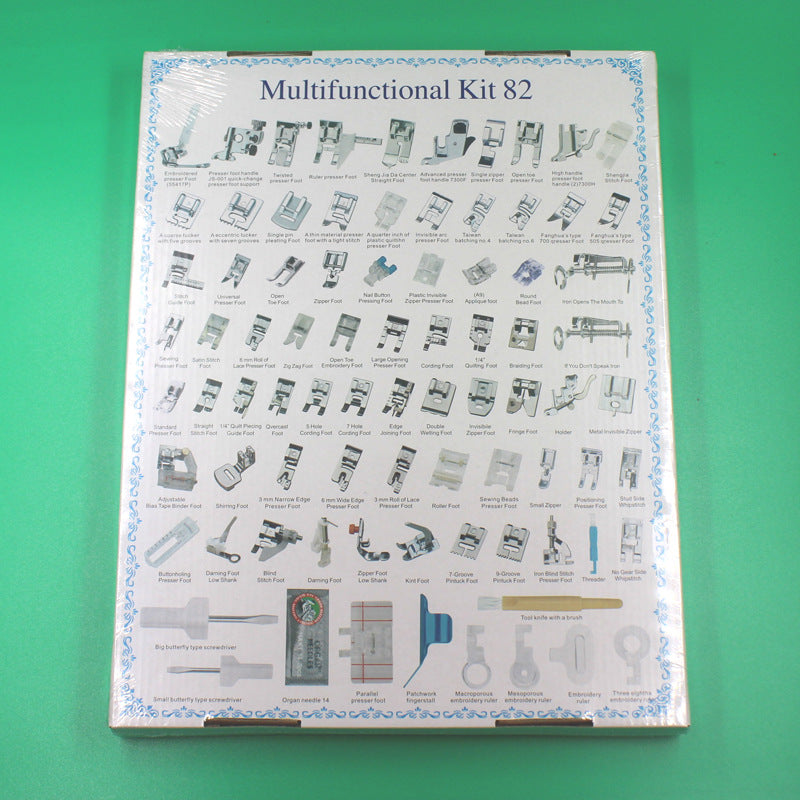 Household multifunctional sewing accessories 32 pieces 42 pieces 48 pieces 52 pieces 62 pieces 72 presser foot set sewing machine presser foot