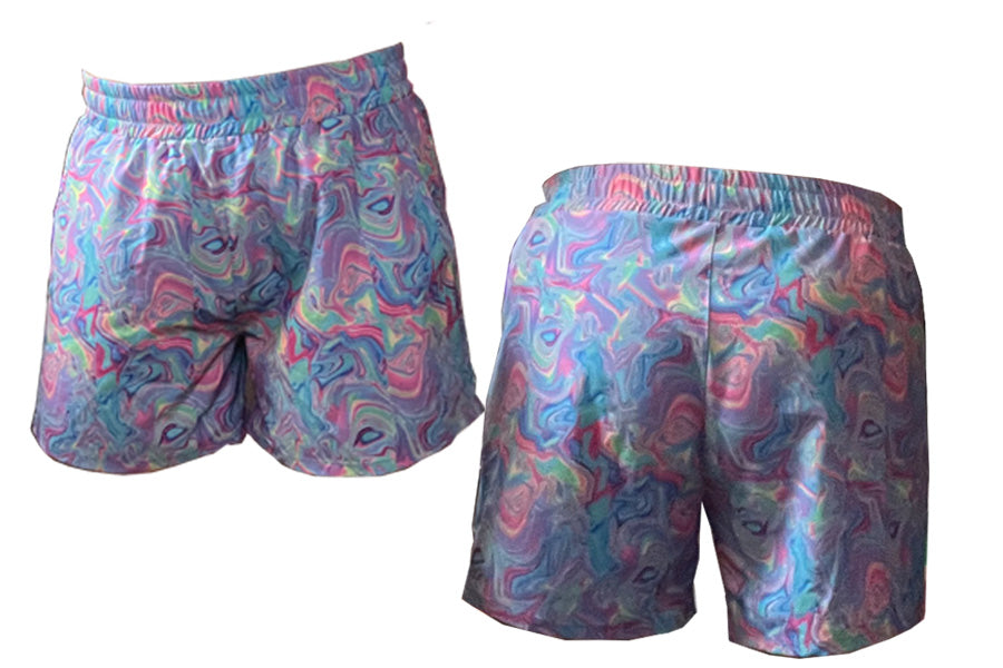 Boardshort in digital print for Female Surfers