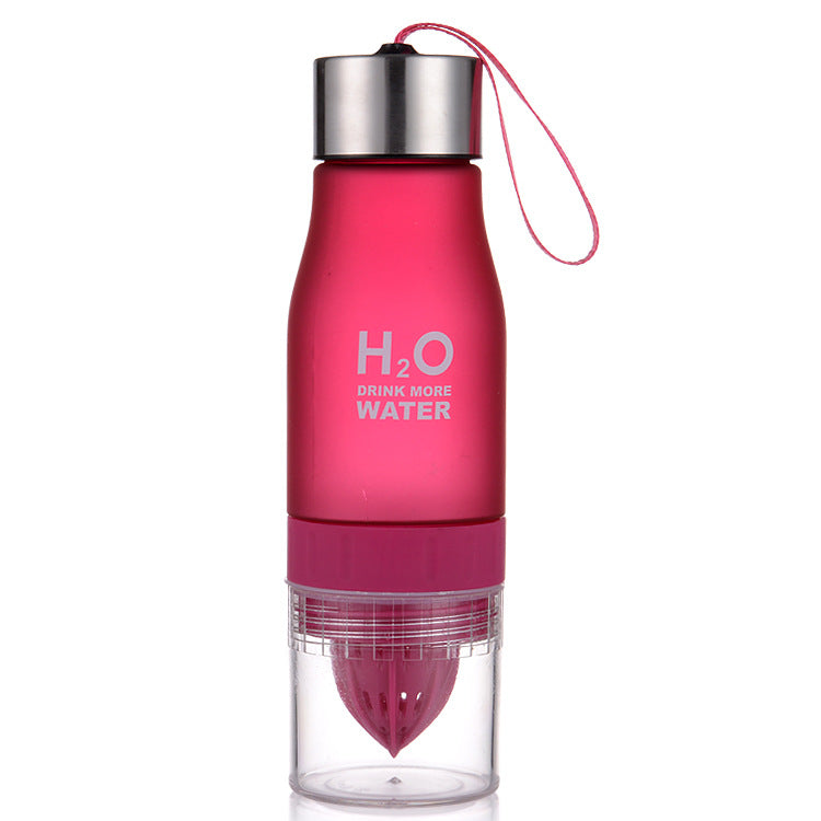 Xmas Gift 650ml Infuser Water Bottle plastic Fruit infusion Kids Drink Outdoor Sports bottle Juice lemon Portable Kettle