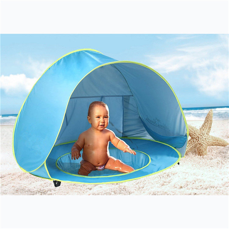 Processing custom beach tent LOGO printing tent sunscreen number UV50+ waterproof polyester children's pool tent