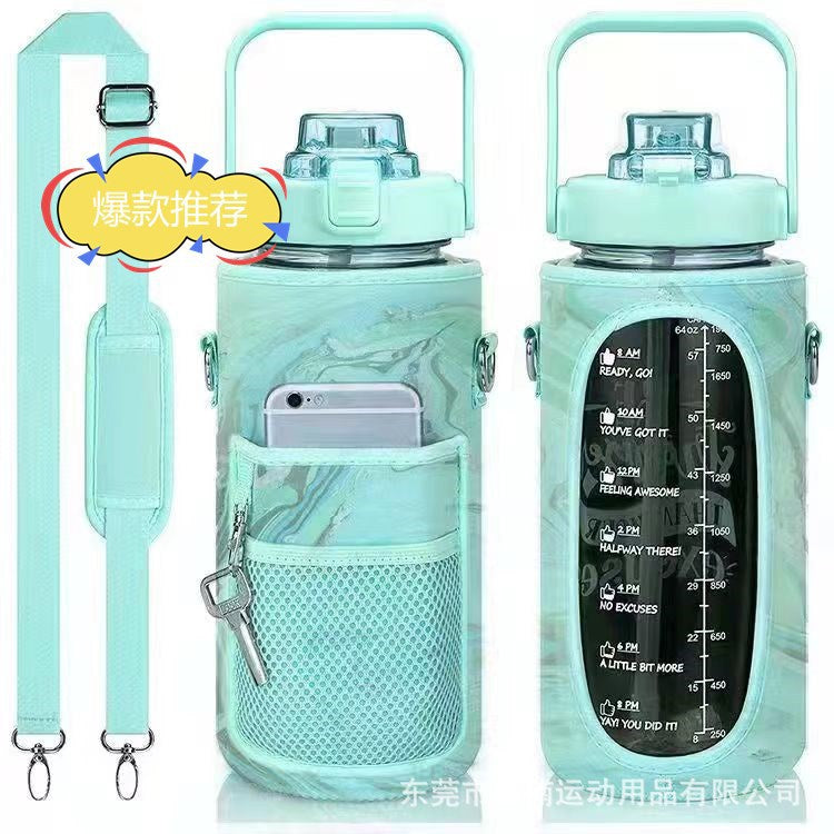 large-capacity sports water bottle protective cover 64OZ water cup cover 2000ml gallon water bottle cover can be adjusted