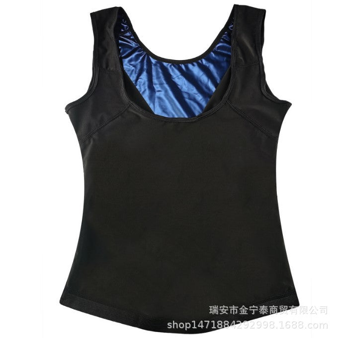 Cross-border Sweaty Sauna Suit Abdominal Sweaty Vest Running Sports European and American Yoga Clothes Women's Sweaty Body Shaping Clothes