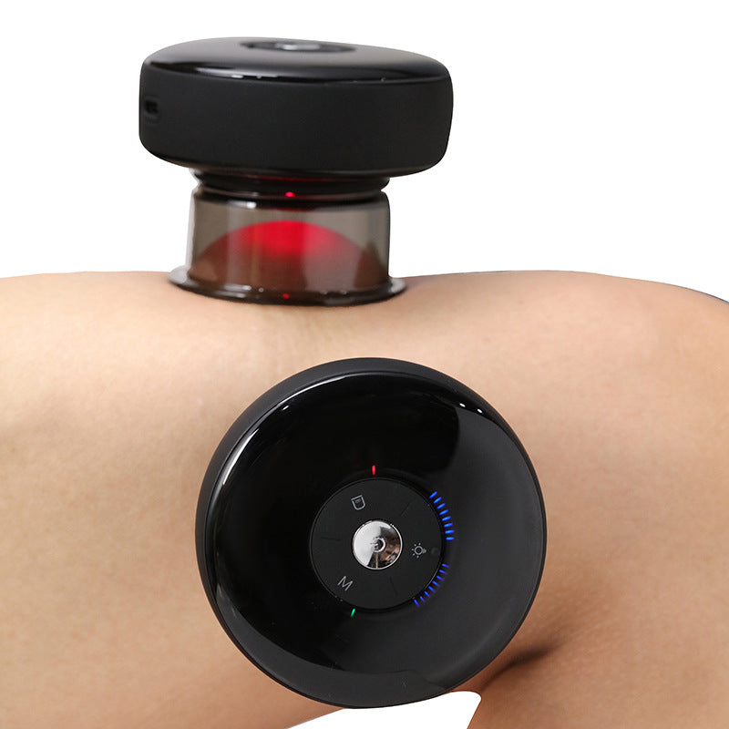 Cupping therapy LED red light infrared light portable athlete muscle relaxation massager