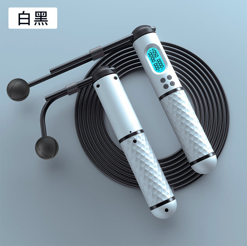 Smart Electronic Cordless Wire Rope Skipping Rope Racing Wire Counting Skipping Rope Exercise Weight Counting Skipping Rope Ropeless
