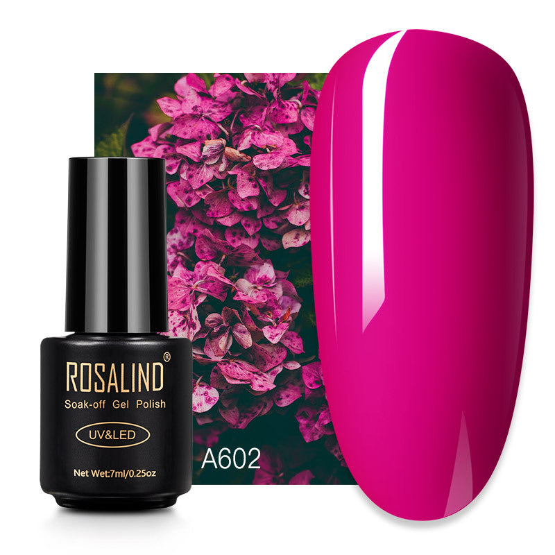 Rosalind fluorescent nail glue 7ml Japanese light therapy color glue magic fluorescent nail polish candy color nail polish glue