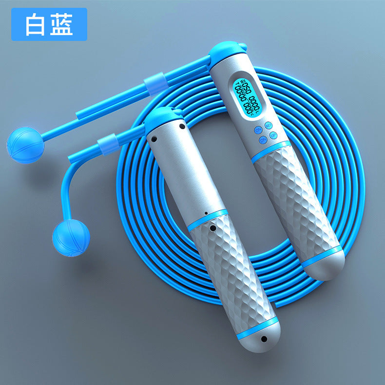 Smart Electronic Cordless Wire Rope Skipping Rope Racing Wire Counting Skipping Rope Exercise Weight Counting Skipping Rope Ropeless