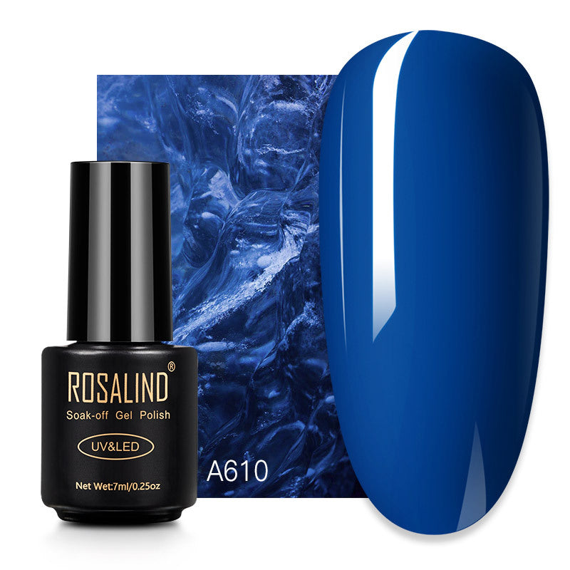 Rosalind fluorescent nail glue 7ml Japanese light therapy color glue magic fluorescent nail polish candy color nail polish glue