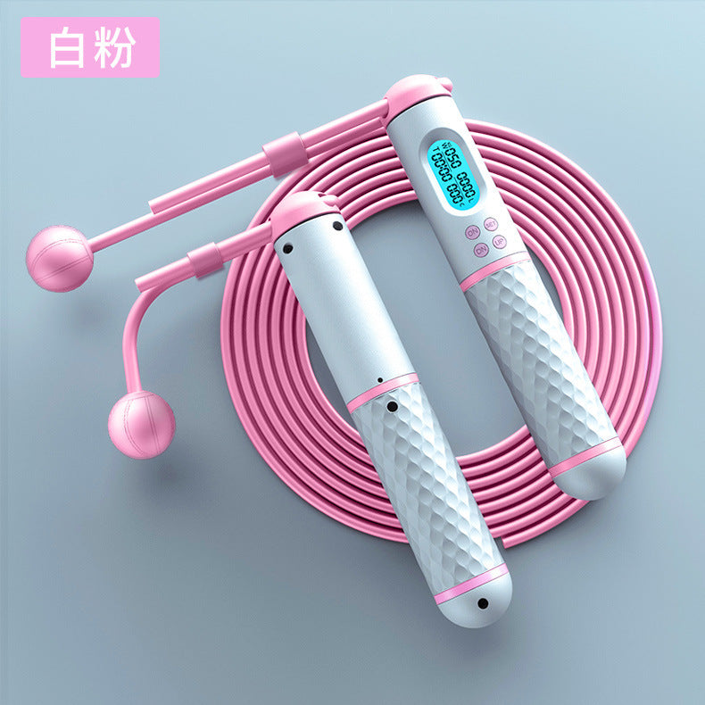 Smart Electronic Cordless Wire Rope Skipping Rope Racing Wire Counting Skipping Rope Exercise Weight Counting Skipping Rope Ropeless