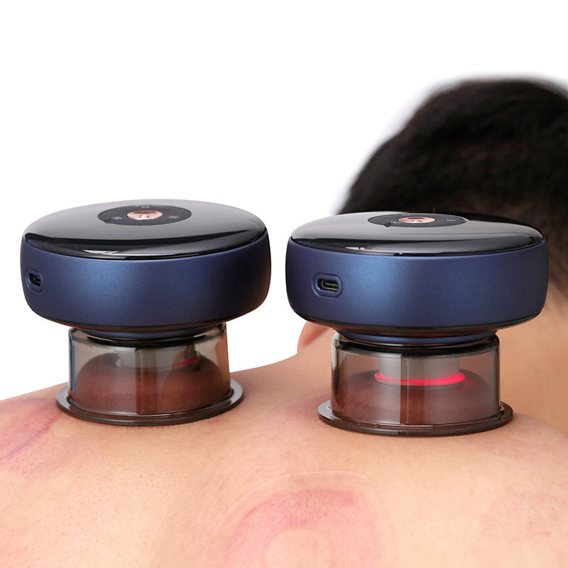 Cupping therapy LED red light infrared light portable athlete muscle relaxation massager