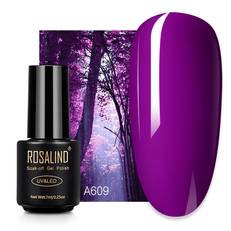 Rosalind fluorescent nail glue 7ml Japanese light therapy color glue magic fluorescent nail polish candy color nail polish glue