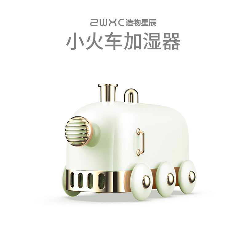 The new small train humidifier household small usb desktop humidifier bedroom silent retro aromatherapy humidifier