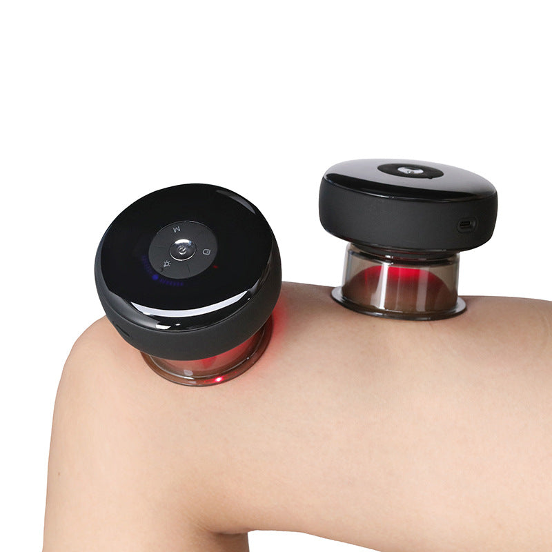 Cupping therapy LED red light infrared light portable athlete muscle relaxation massager