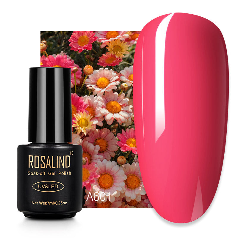 Rosalind fluorescent nail glue 7ml Japanese light therapy color glue magic fluorescent nail polish candy color nail polish glue